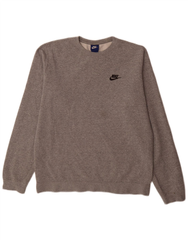 Ανδρικό φούτερ Nike Jumper, μεσαίο γκρι βαμβακερό