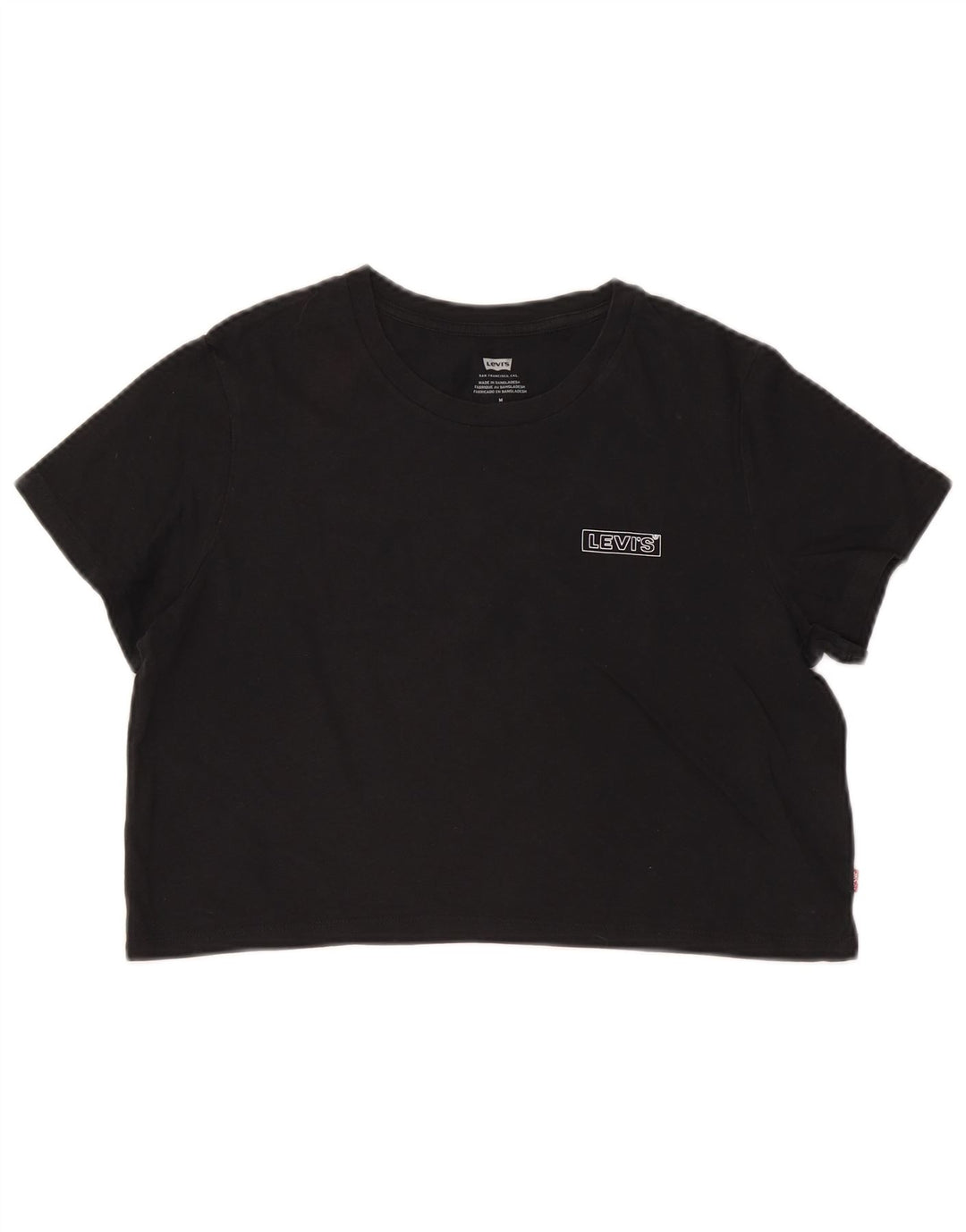 Γυναικείο γραφικό μπλουζάκι LEVI'S Top UK 14 μεσαίο μαύρο βαμβακερό