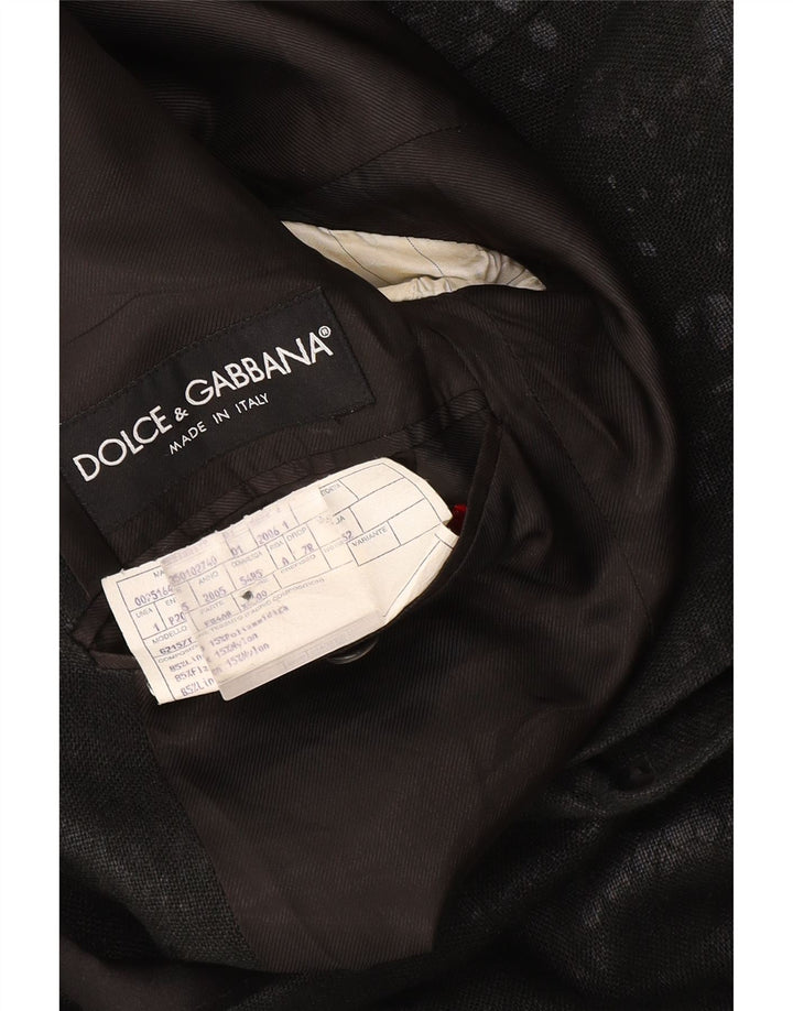 Dolce & Gabbana Ανδρικό σακάκι 1 κουμπιού σακάκι IT 52 XL Grey Tie Dye Lenn