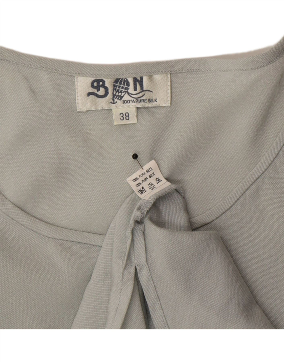 Μπαλόνι Γυναικεία Μπλούζα Top EU 38 Medium Grey Silk