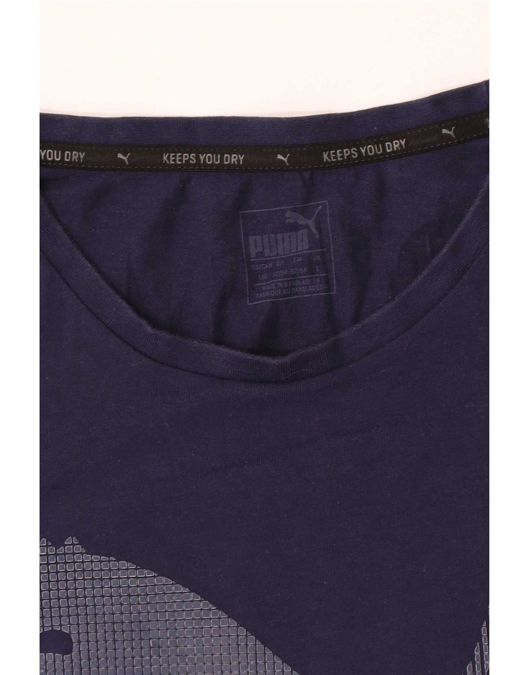 Ανδρικό γραφικό μπλουζάκι Puma Top Large Navy Blue
