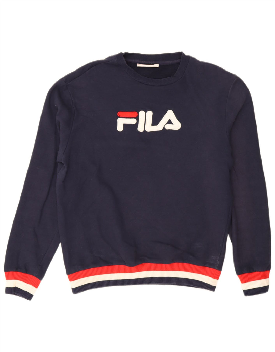 Ανδρικό γραφικό φούτερ Fila Jumper Medium Navy Blue Βαμβακερό