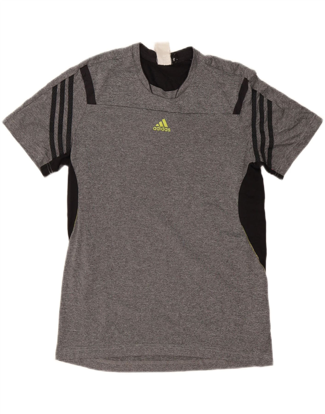 Ανδρικό T-Shirt Climacool ADIDAS Top Medium Grey Colorblock Πολυεστέρας