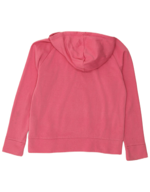 Nike Girls Hoodie Jumper 12-13 ετών Μεγάλο ροζ βαμβακερό