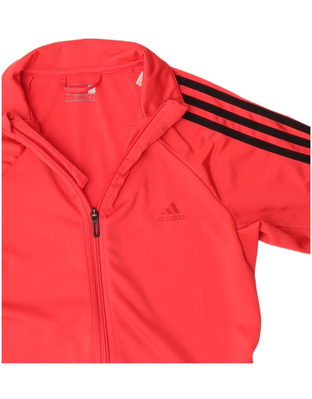 Adidas Γυναικεία φόρμα Climalite Top Jacket UK 8/10 Small Red Polyester
