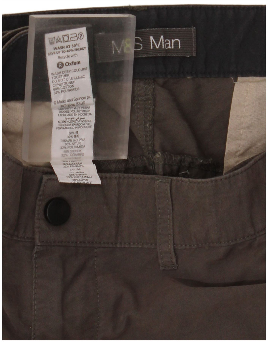Ανδρικό σορτς Cargo Marks & Spencer W42 2XL Γκρι βαμβακερό
