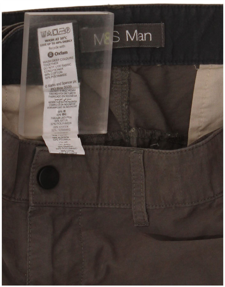 Ανδρικό σορτς Cargo Marks & Spencer W42 2XL Γκρι βαμβακερό