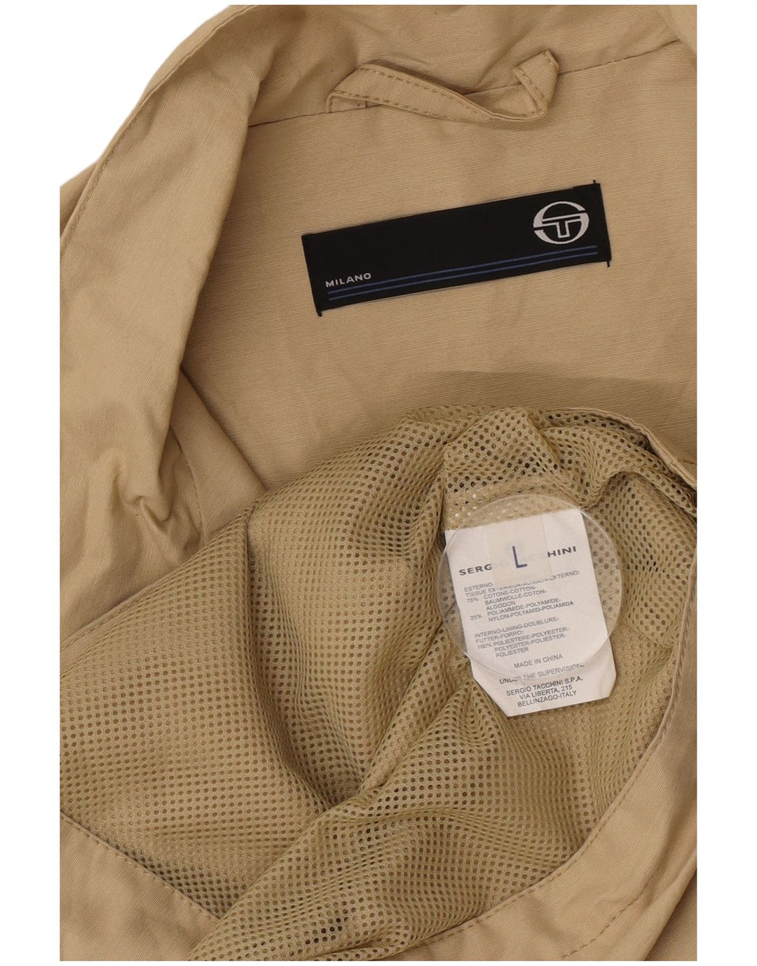 Ανδρική φόρμα Sergio Tacchini Top Jacket Large Khaki Cotton