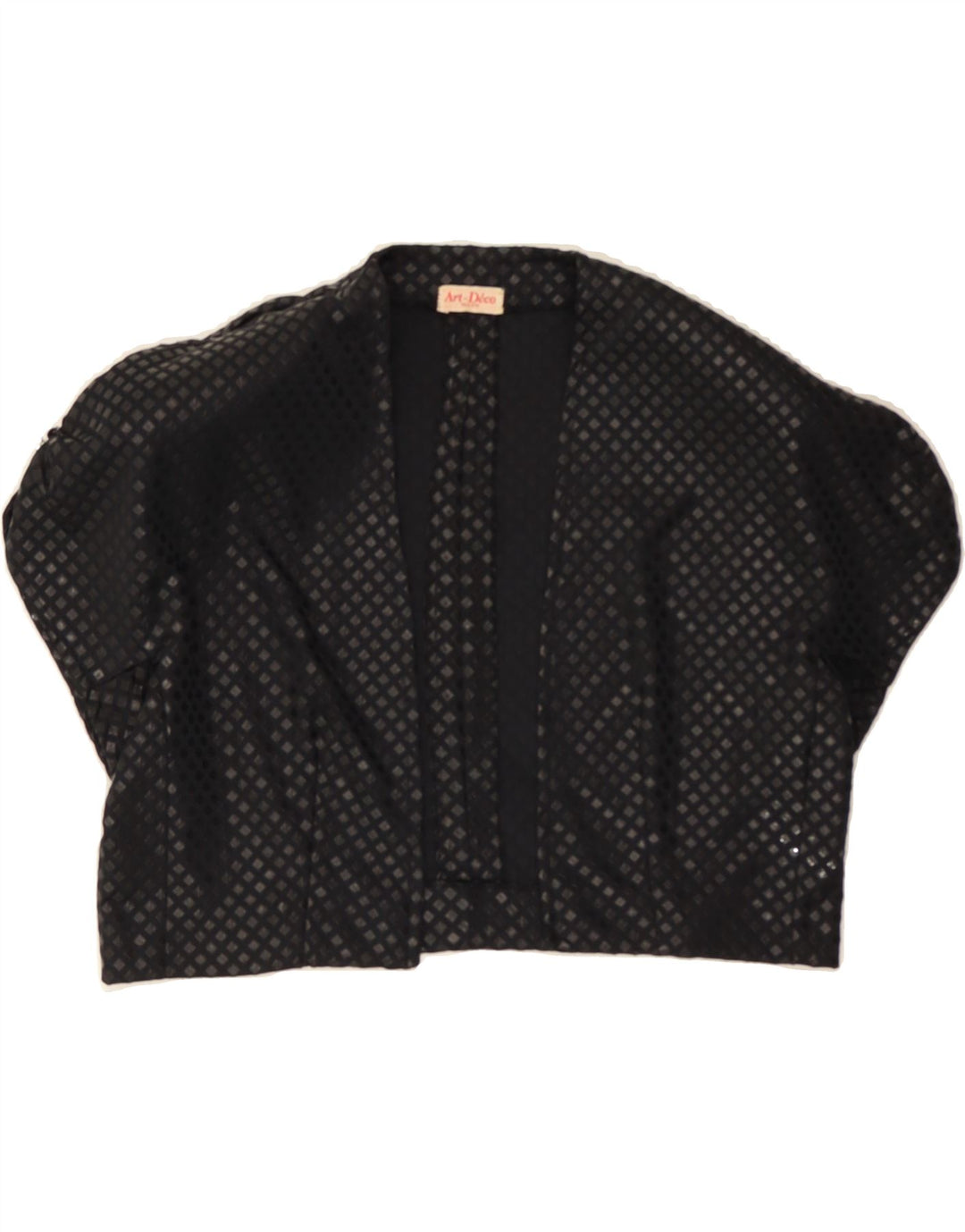 VINTAGE Womens 2 Piece Set UK 12 Medium Black Argyle/Diamond Vintage Vintage and Second-Hand Vintage from Messina Hembry 