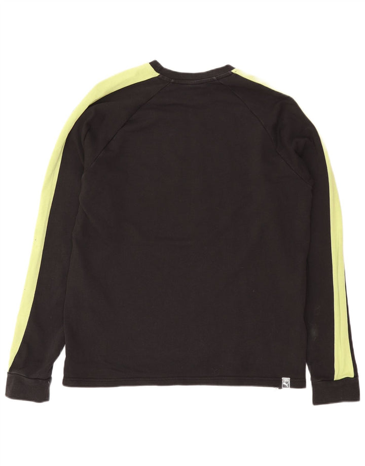 Puma Γυναικείο Φούτερ Jumper UK 14 Medium Black Colourblock Βαμβακερό