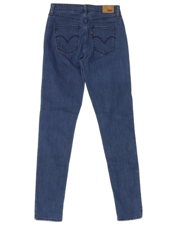 Γυναικείο ψηλό ψηλό στενό τζιν Levi's W26 L30 Μπλε βαμβακερό