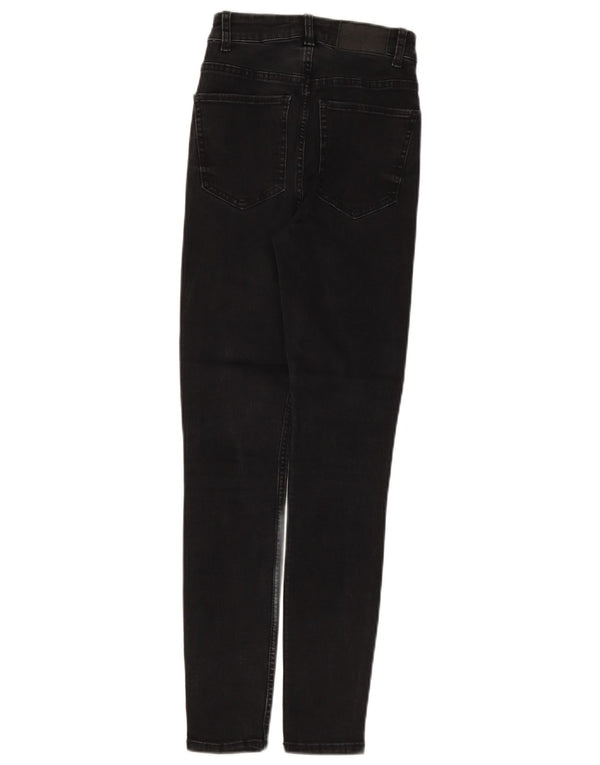 Zara Γυναικείο Skinny Jeans EU 32 2XS W22 L26 Μαύρο βαμβακερό