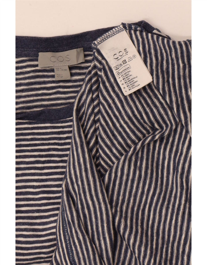 Ανδρικό T-Shirt Cos Top Βαμβακερό μεσαίο μπλε ριγέ