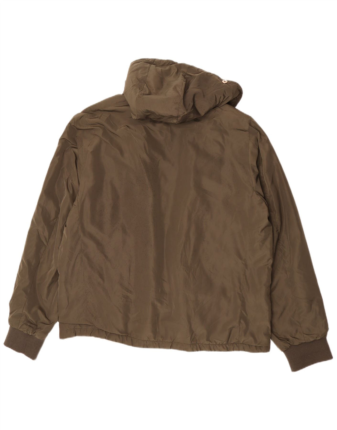 Zara Ανδρικό μπουφάν με κουκούλα Bomber UK 44 2XL Khaki Polyester
