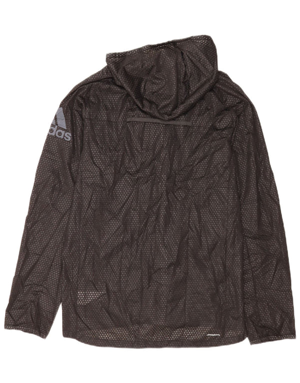 Adidas Ανδρικό μπουφάν βροχής με κουκούλα Climawarm UK 38 Medium Black Spotted