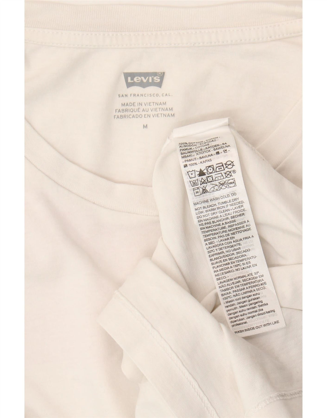 Ανδρικό γραφικό T-Shirt Levi's Top Μεσαίο λευκό βαμβακερό