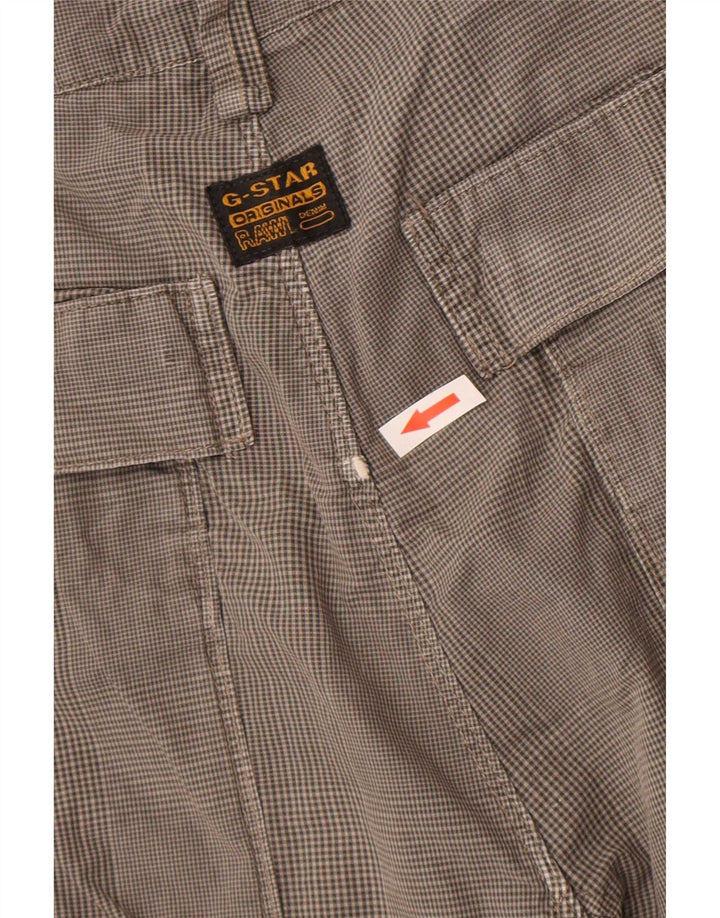 Ανδρικό σορτς Cargo G-Star W34 Large Grey Check Cotton