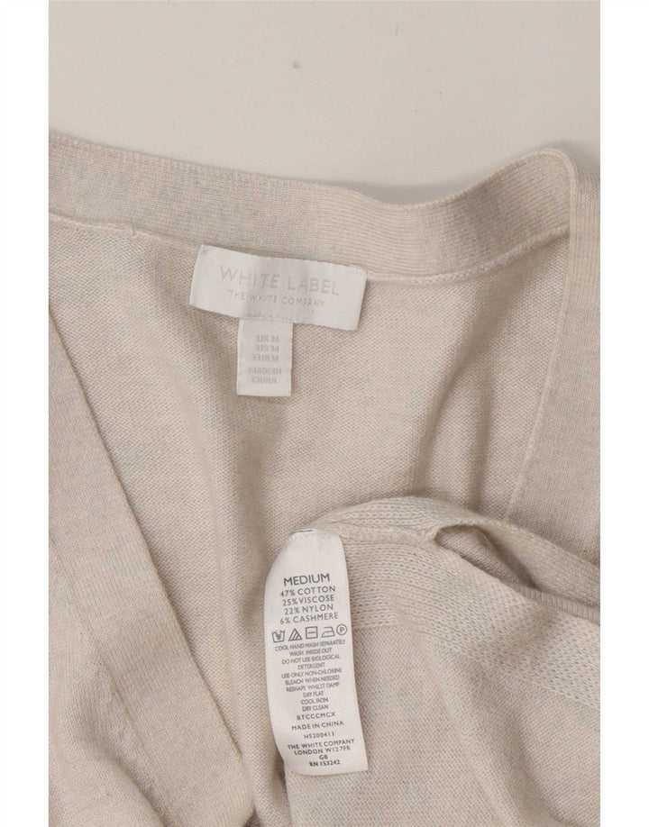 White Label Γυναικείο αμάνικο oversized πουλόβερ ζακέτα UK 14 Medium Off