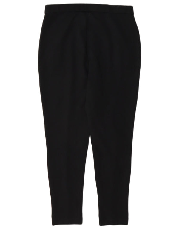 Marks & Spencer Womens Slim Casual Trousers UK 10 Small W27 L24 Black