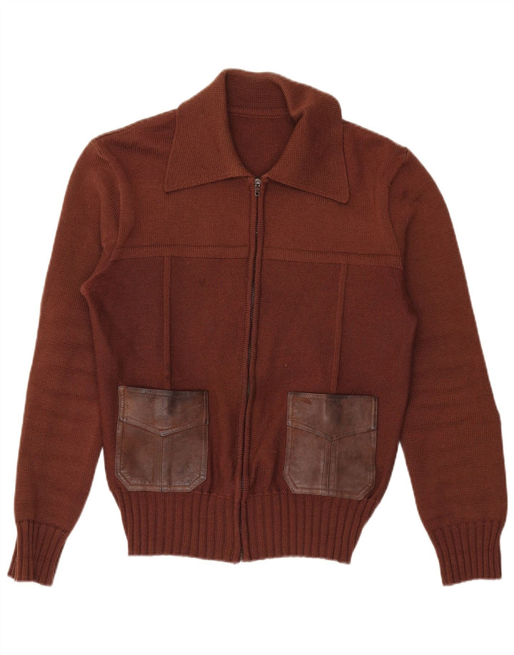 Γυναικείο πουλόβερ Rainbow Cardigan IT 48 XL Καφέ Μαλλί