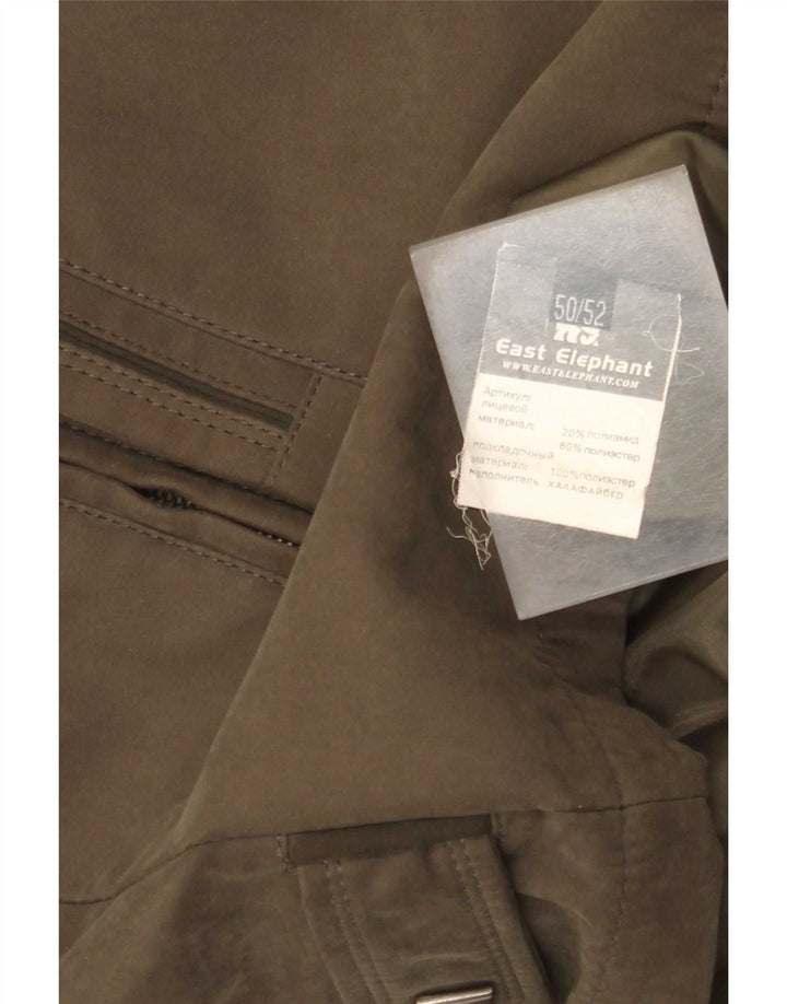 Vintage Ανδρικό Μπουφάν Windbreaker IT 50 Large Khaki Polyamide