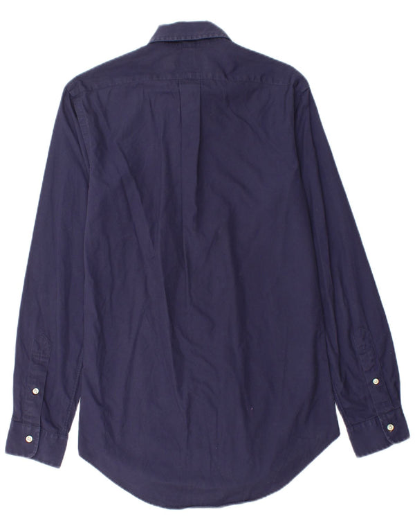 POLO RALPH LAUREN Ανδρικό πουκάμισο προσαρμοσμένης εφαρμογής XS Navy Blue Cotton