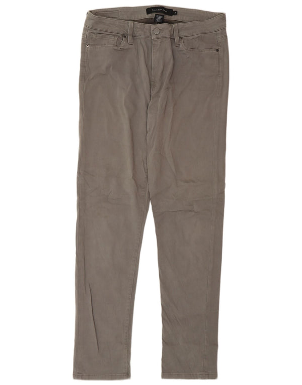 Calvin Klein Γυναικείο Slim Casual Παντελόνι US 10 Medium W32 L32 Γκρι βαμβακερό