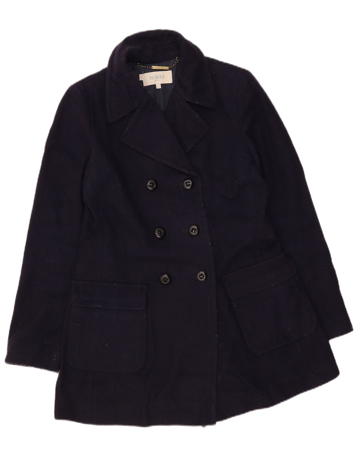 Hobbs Γυναικείο παλτό με διπλό στήθος UK 10 Small Navy Blue
