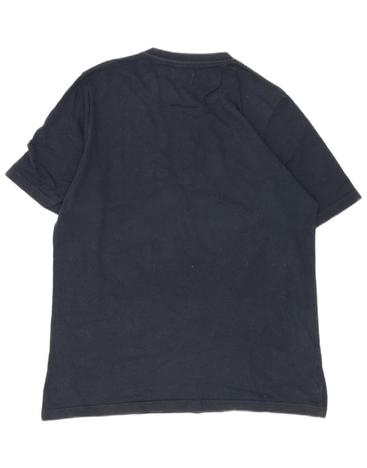 Ανδρικό γραφικό T-Shirt Kappa Top Large Navy Blue από βαμβάκι