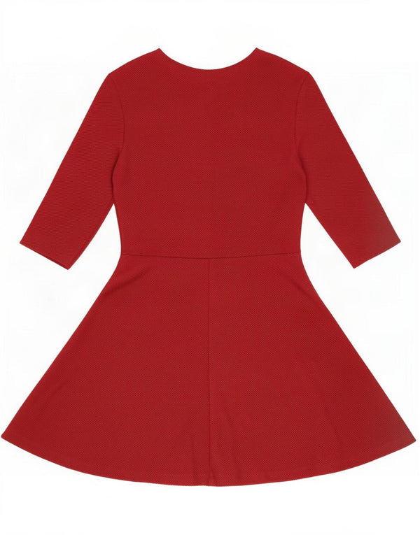 Topshop Γυναικείο φόρεμα A-Line UK 10 Small Burgundy Polyester
