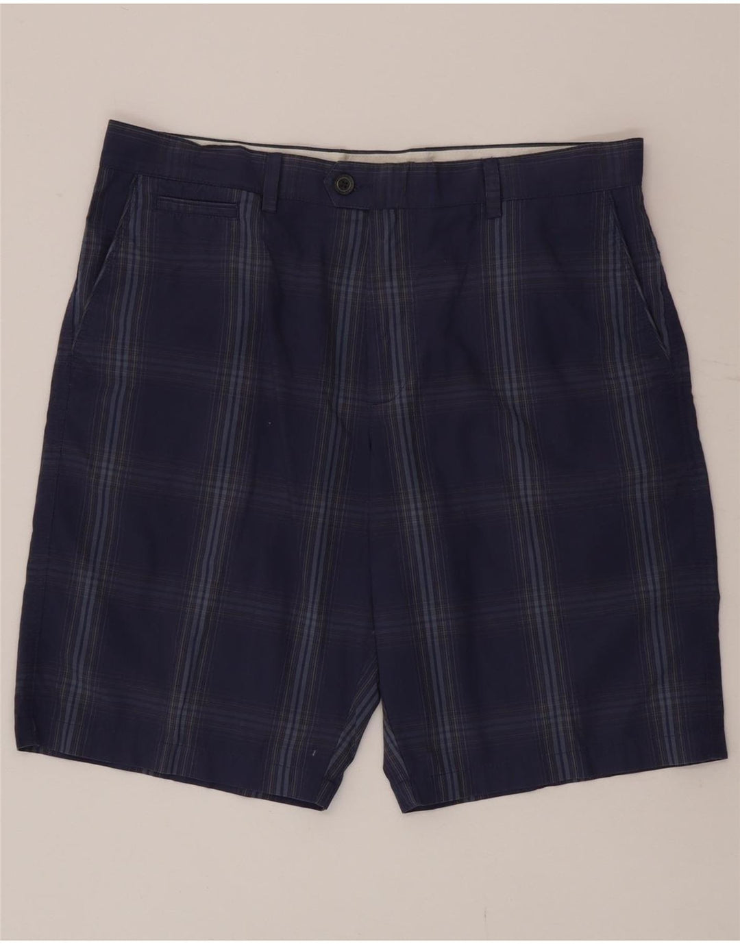 Ανδρικό σορτς Chino Marks & Spencer W36 Large Blue Check Cotton