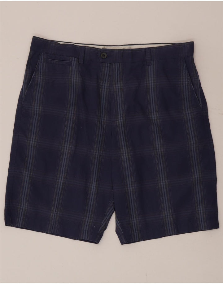 Ανδρικό σορτς Chino Marks & Spencer W36 Large Blue Check Cotton