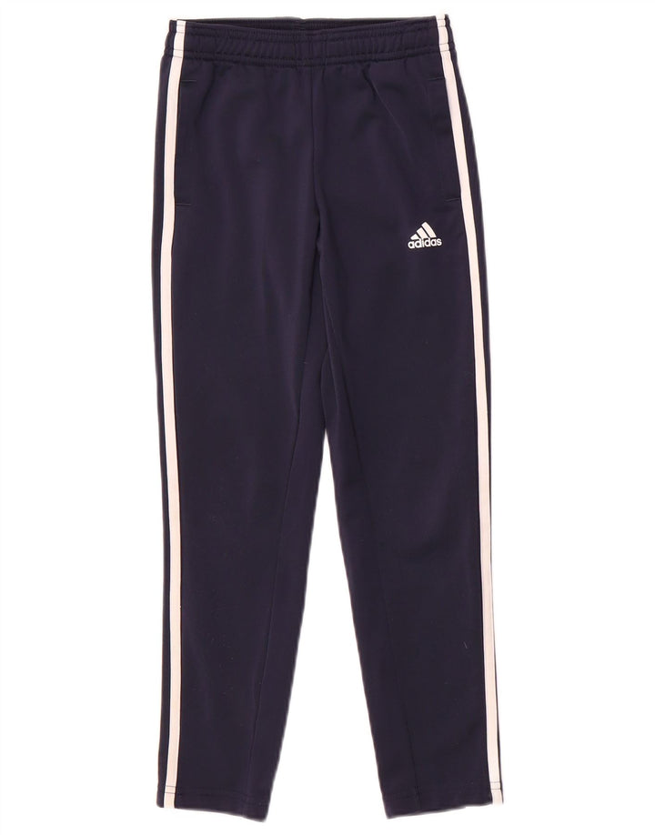 Παντελόνι αθλητικής φόρμας ADIDAS Boys 7-8 Years Navy Blue Polyester