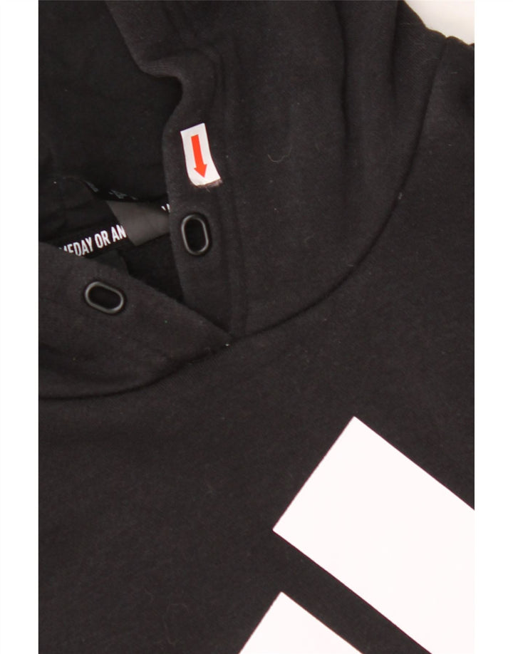 Γυναικείο γυναικείο κουκούλα με κουκούλα ADIDAS 24/26 24/26 2XL μαύρο βαμβακερό