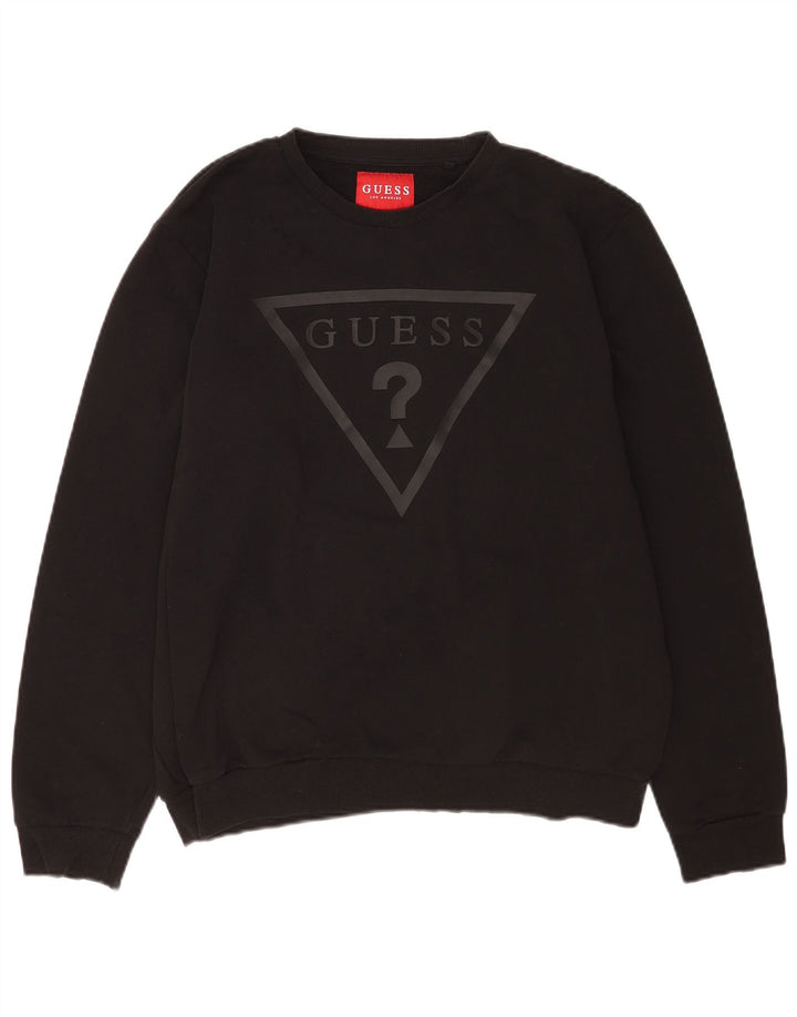 Ανδρικό γραφικό φούτερ Guess Jumper XL Μαύρο βαμβακερό