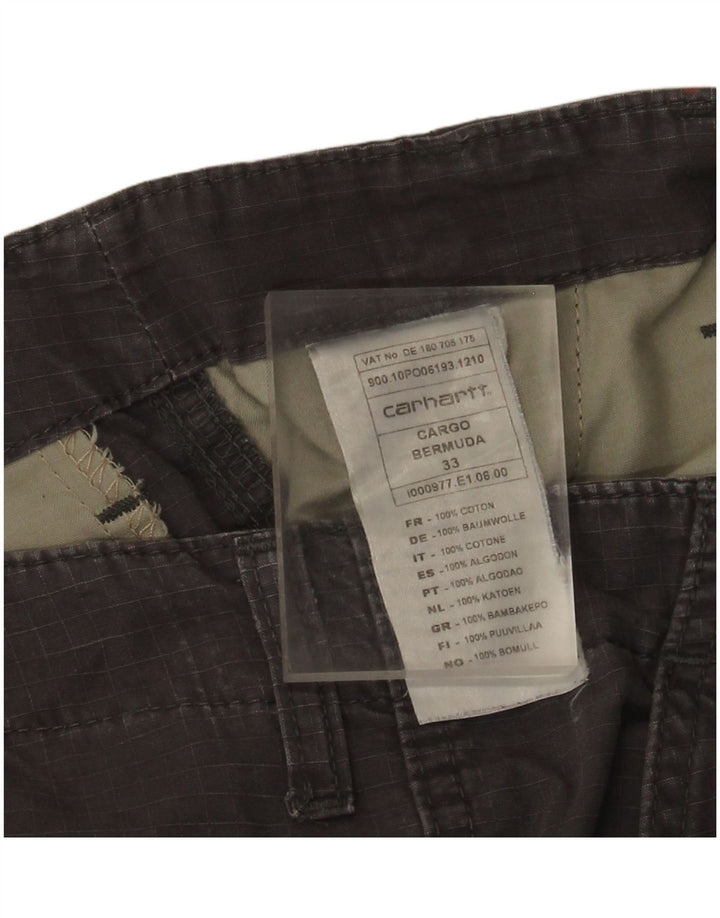Carhartt Ανδρικό σορτς Cargo W33 Βαμβακερό μεσαίο γκρι