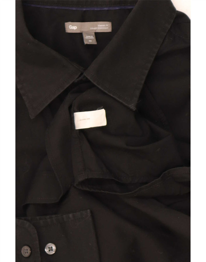 Ανδρικό πουκάμισο Gap Classic Fit, Μεσαίο μαύρο βαμβακερό
