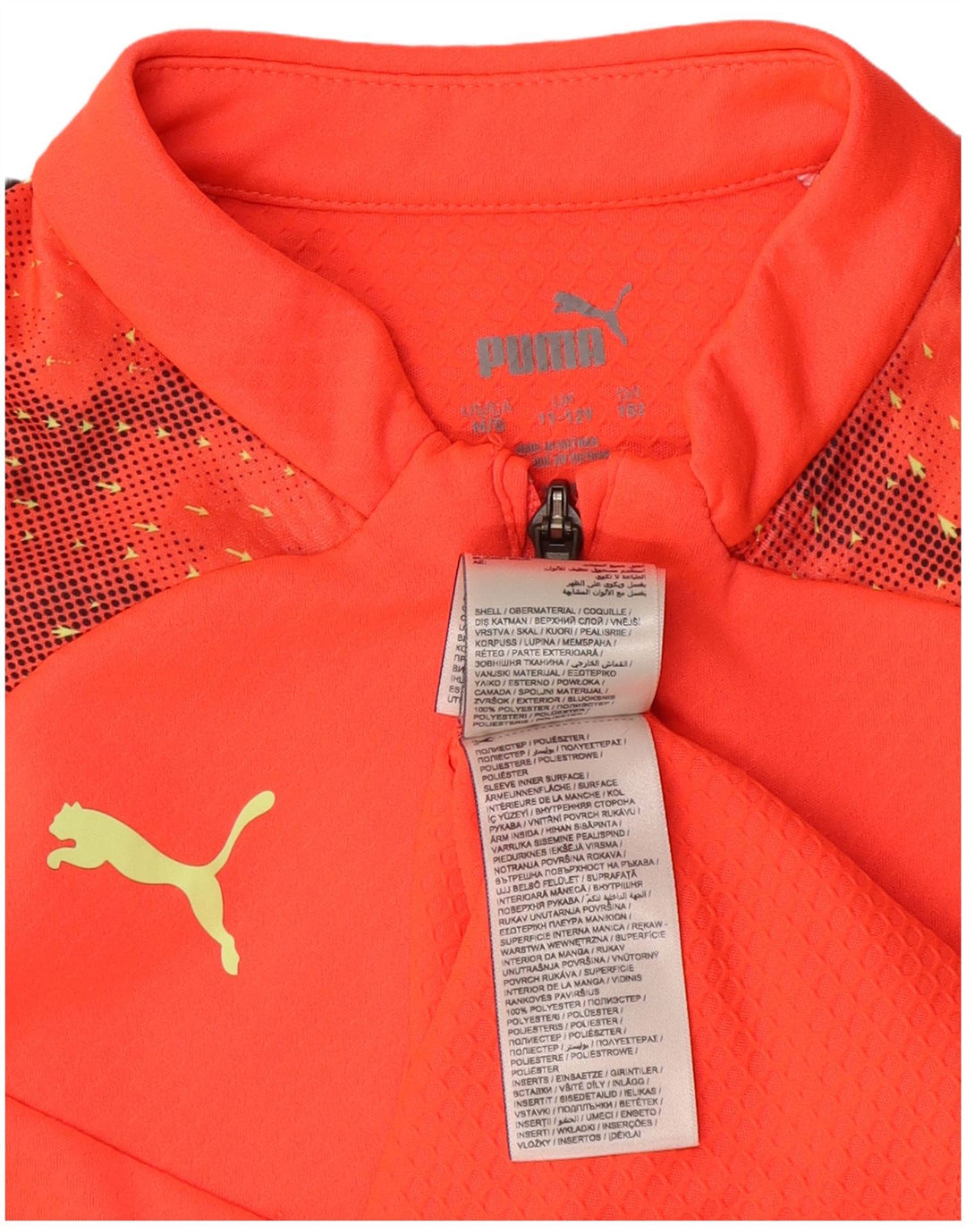 Puma Boys Graphic Pullover αθλητική φόρμα 11-12 ετών πορτοκαλί χρώματος