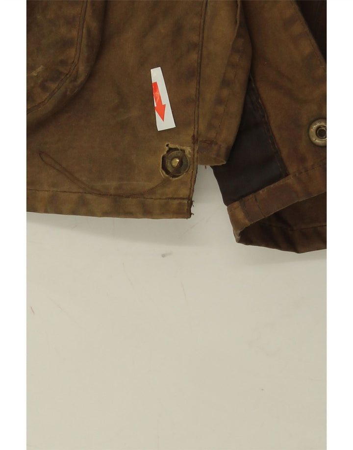 Ανδρικό κερωμένο βαμβακερό μπουφάν Barbour UK 40 μεγάλο καφέ βαμβακερό