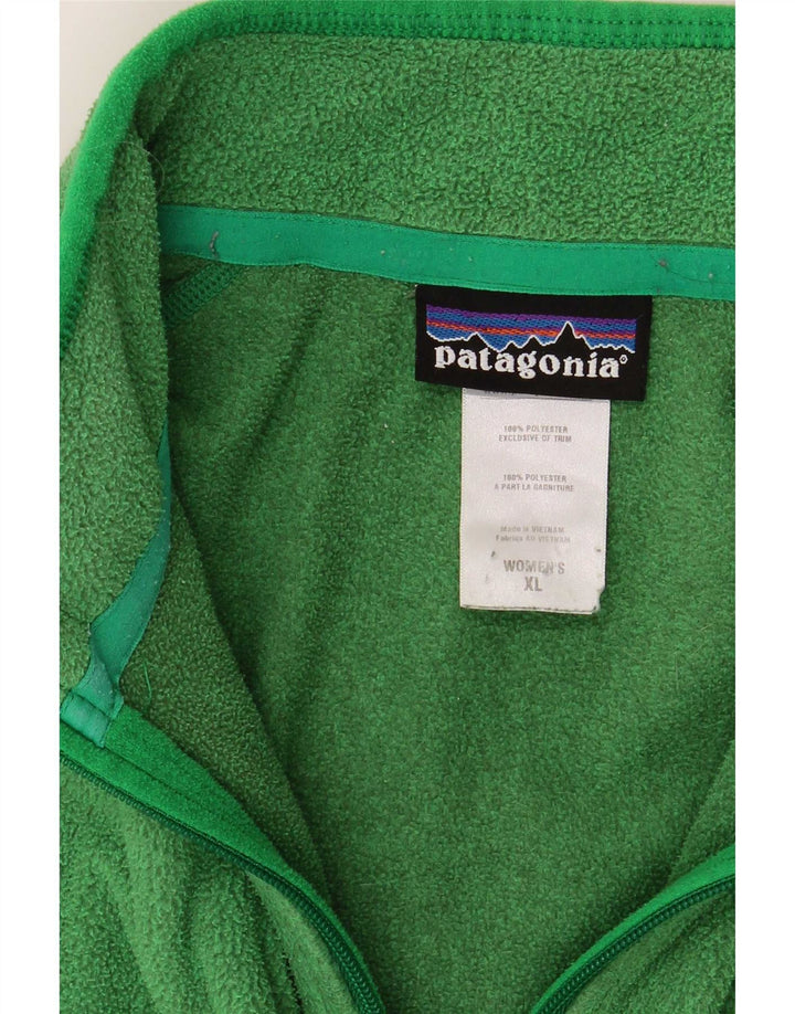 Patagonia Γυναικείο Fleece Jacket UK 18 XL Green Polyester