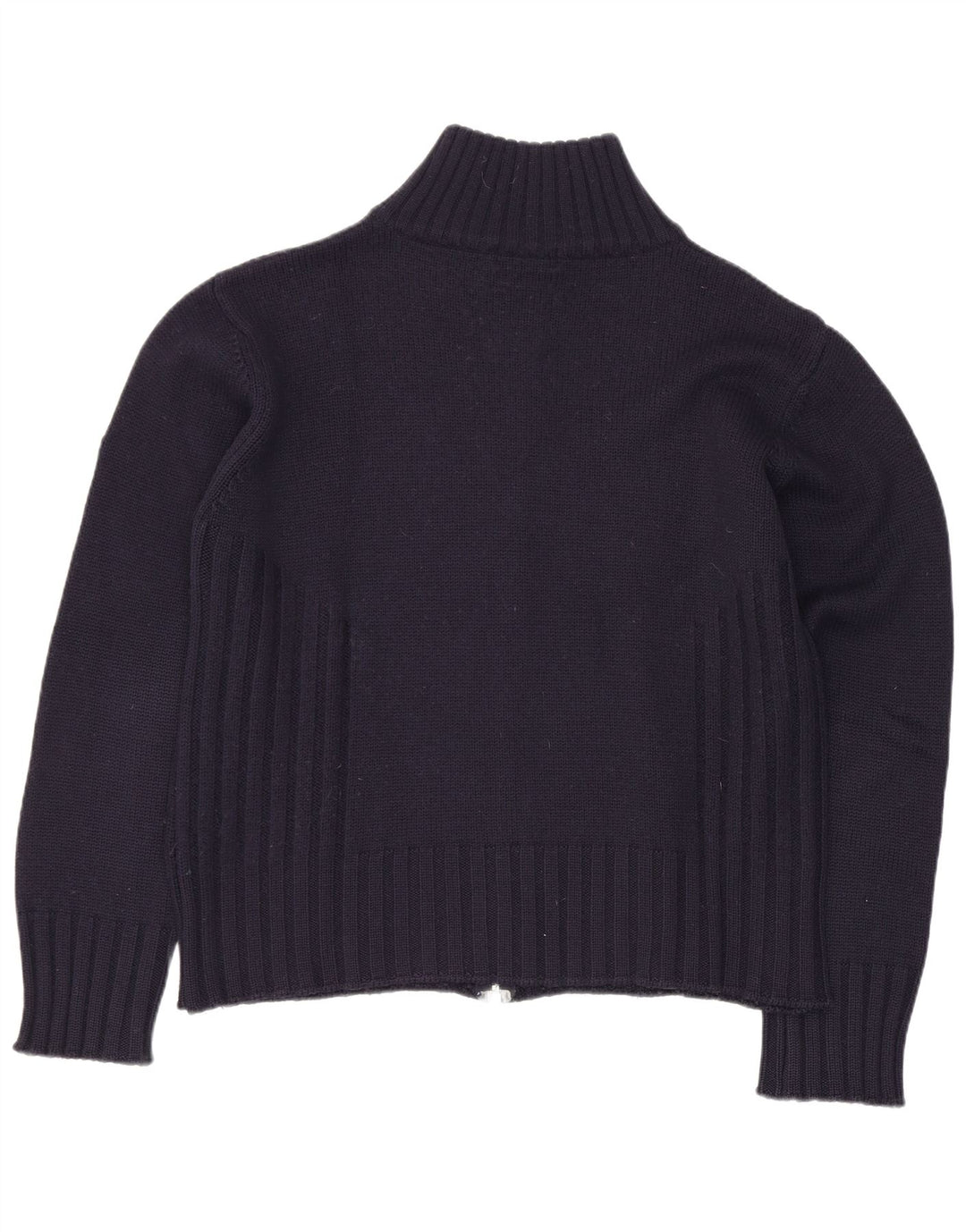 Γυναικείο πουλόβερ ζακέτα Meltin' Pot UK 14 Medium Navy Blue Wool