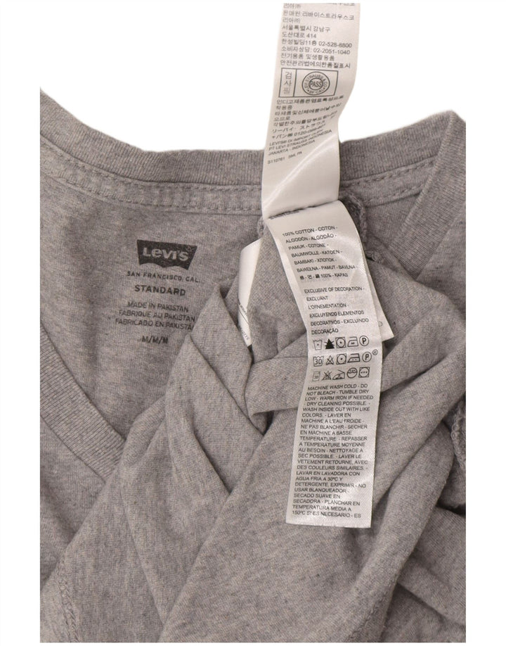 Ανδρικό T-Shirt LEVI'S Τυπικό Μπλουζάκι Μεσαίο Γκρι Βαμβακερό