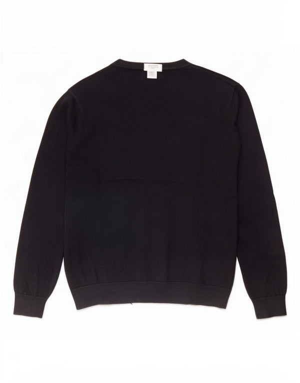 Ανδρικό πουλόβερ με ζακέτα Marks & Spencer XL Navy Blue Cotton