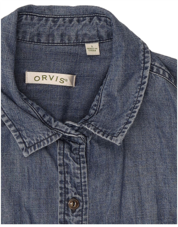 Γυναικείο τζιν μπλουζάκι Orvis UK 10 Small Blue βαμβακερό