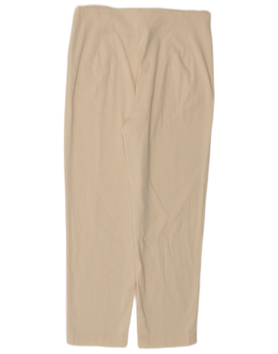Massimo Dutti Γυναικείο Cropped Παντελόνι EU 42 Large W30 L25 White