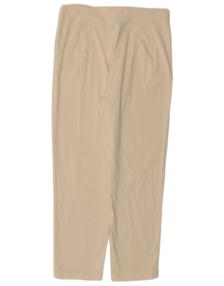 Massimo Dutti Γυναικείο Cropped Παντελόνι EU 42 Large W30 L25 White