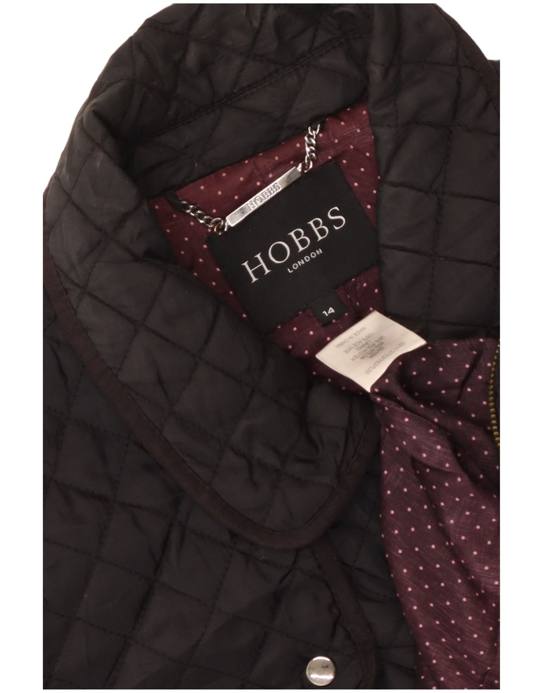 Γυναικείο καπιτονέ πανωφόρι Hobbs UK 14 Large Black Nylon