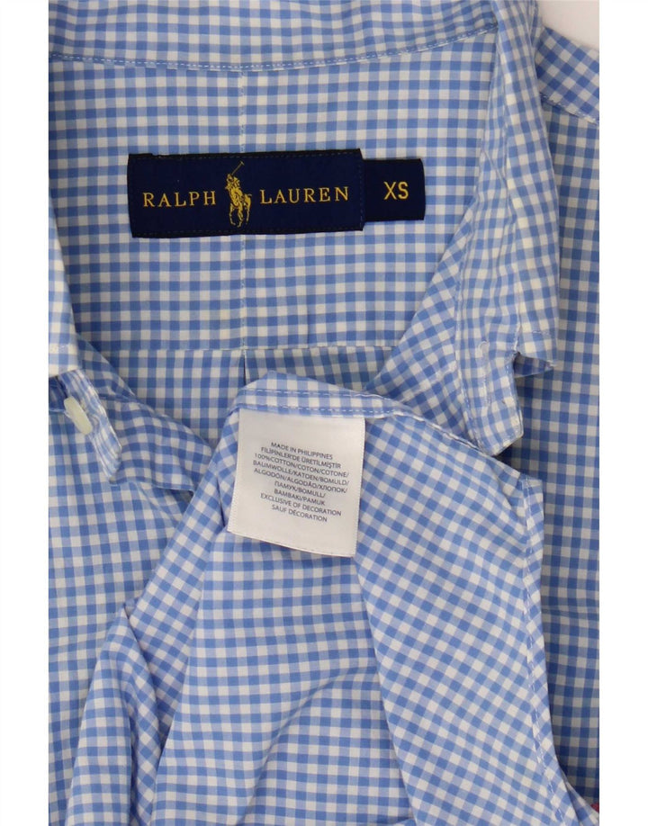 Ανδρικό πουκάμισο Ralph Lauren XS Blue Gingham Cotton