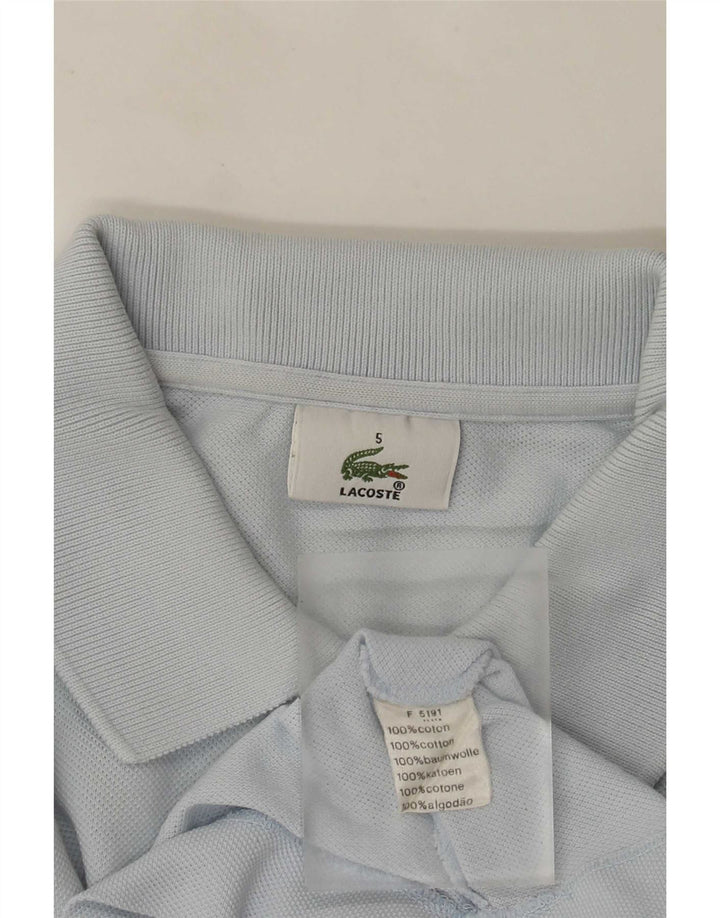 Ανδρικό μπλουζάκι πόλο Lacoste, μέγεθος 5, μεγάλο μπλε βαμβακερό