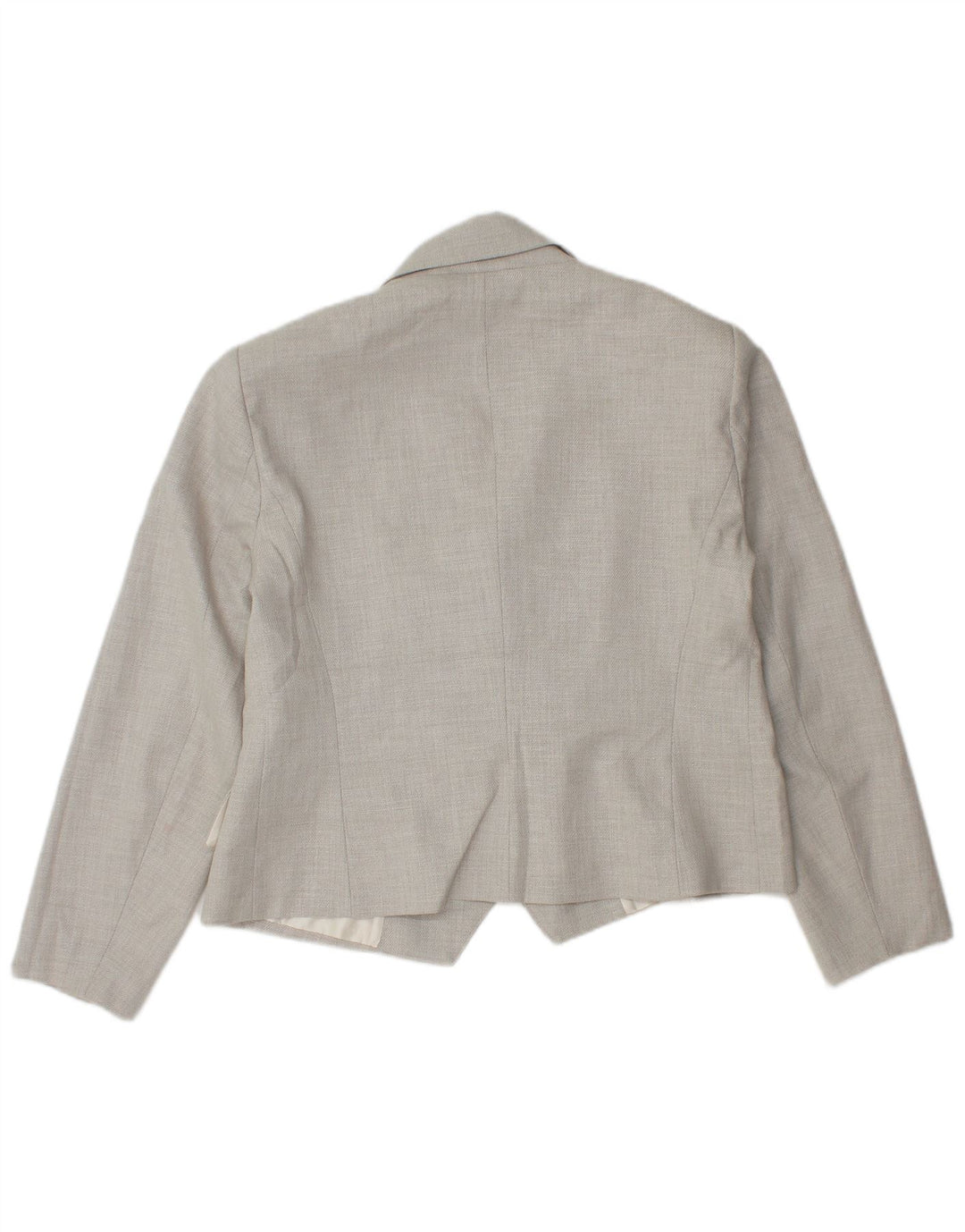 Zara Γυναικείο Μπουφάν Blazer με διπλό στήθος Crop UK 18 XL Grey Polyester